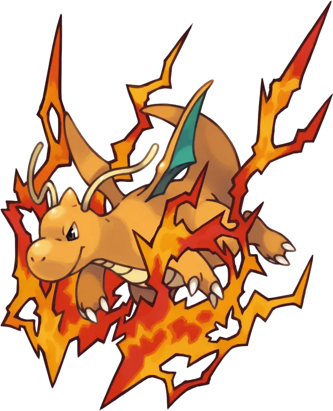 Download Hd Dragonite Dragonite Fire Transparent Png Image Cool Dragonite Dragonite Png