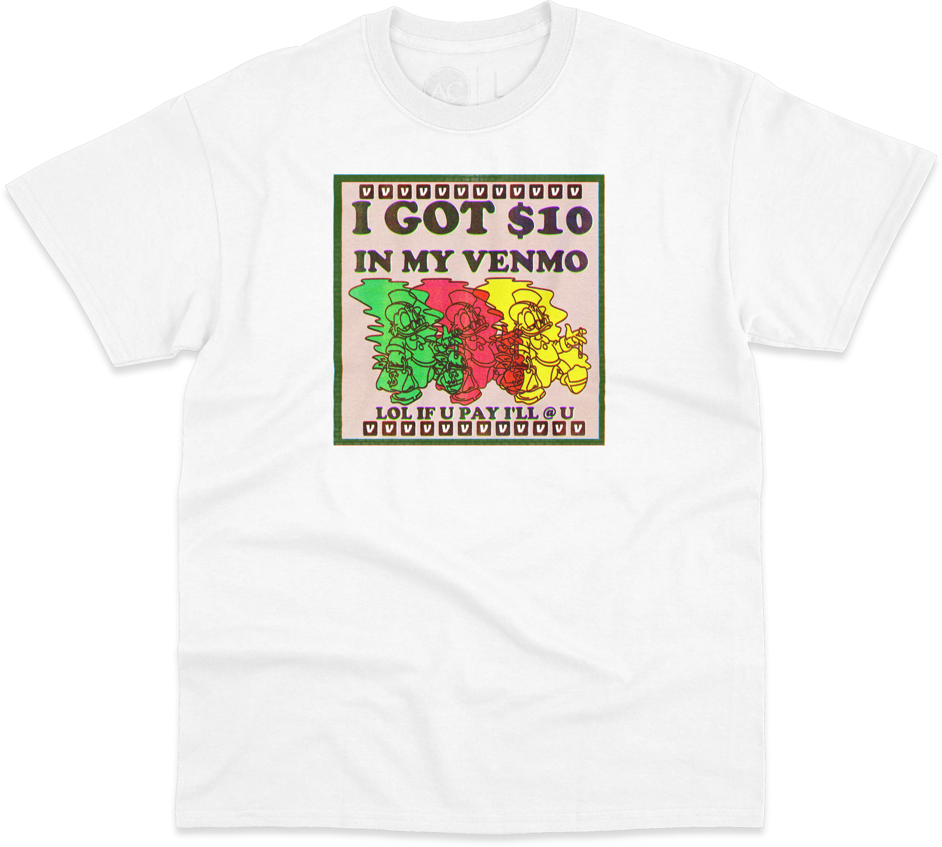 10 Venmo Tee Shirt White Active Shirt Png Venmo Png