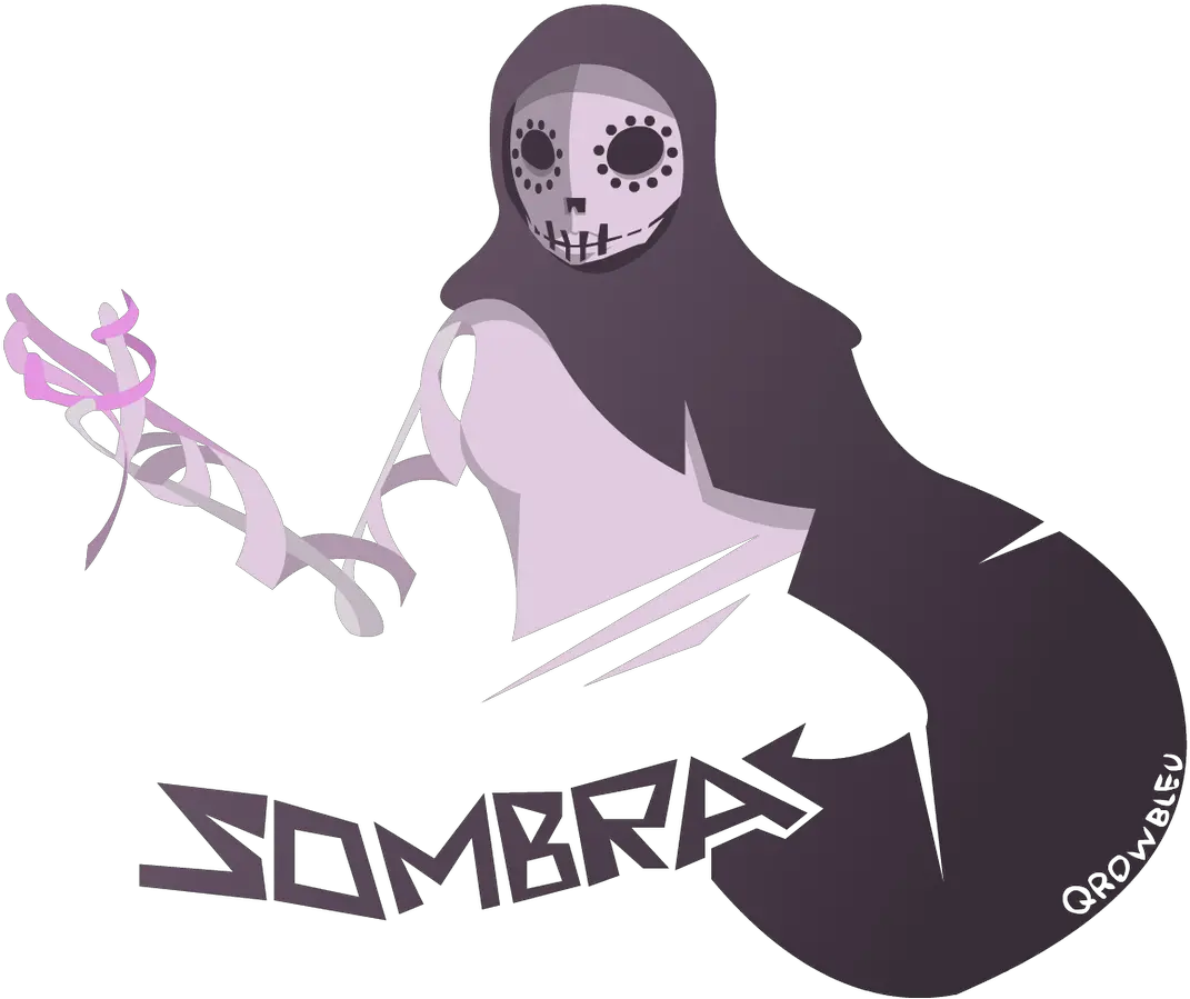 Qrow Illustration Png Sombra Overwatch Png