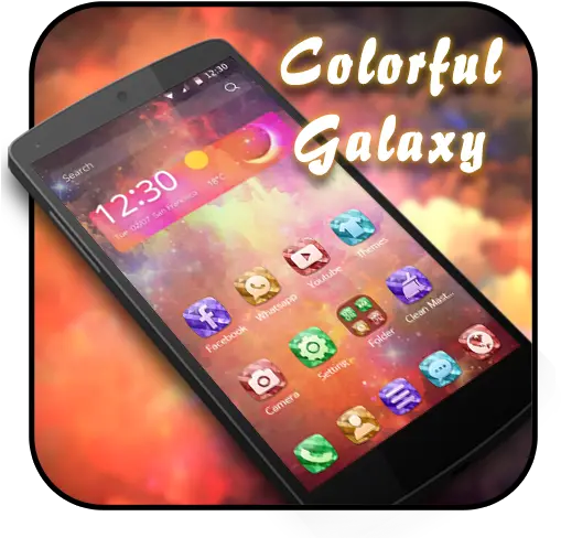 Galaxy Color Theme 1 Camera Phone Png Youtube Folder Icon