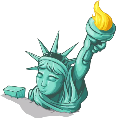 Download Hd Lady Liberty Icon Statue Of Liberty Png Icon Illustration Statue Of Liberty Png