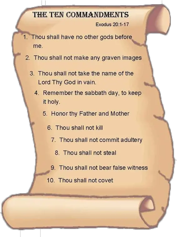 Download Hd Ten Commandments Kjv 4th Commandment Png Ten Commandments Png