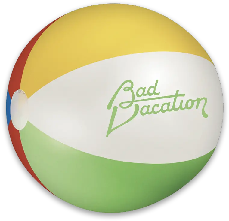 Bad Vacation Beach Ball U2013 Liza Anne Horizontal Png Beachball Png