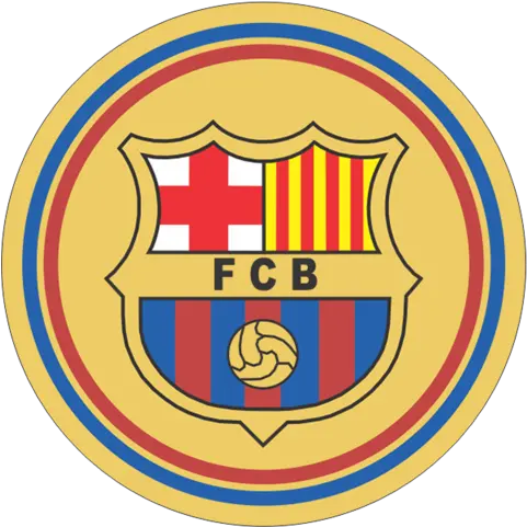 Fcb Team Round Decal Barcelona Logo Black And White Png Fcb Logo