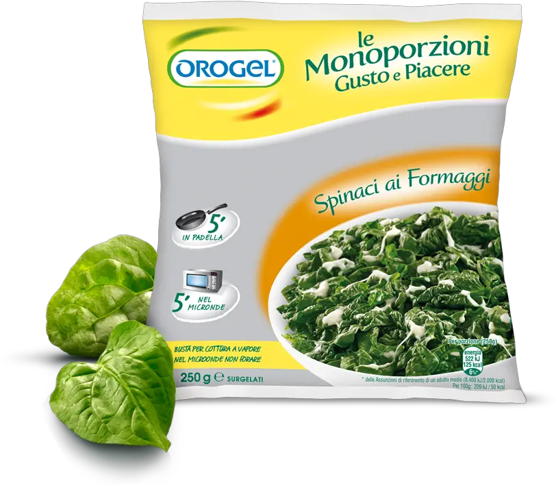Spinach With Cheese Orogel Full Size Png Download Seekpng Orogel Spinach Png