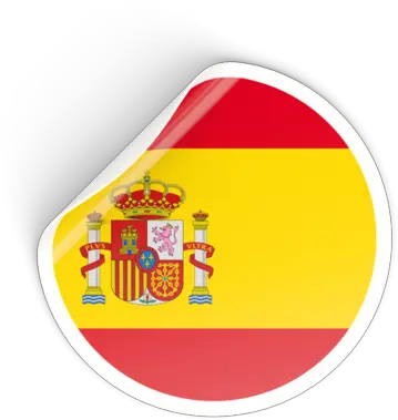 Round Sticker Spain Flag Png Spain Png