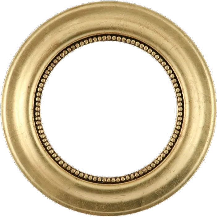 Picture Frame Mirror Gold Leaf Circle Transparent Background Circle Picture Frame Png Mirror Transparent Background