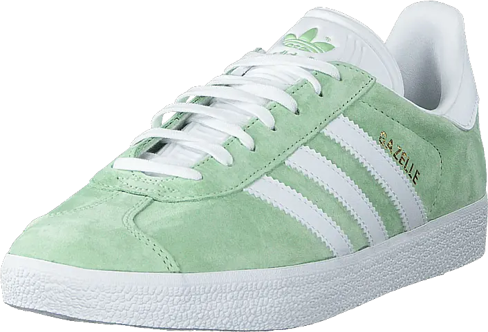 Gazelle W Glow Greenftwr Whitegold Met Skate Shoe Png Green Glow Png