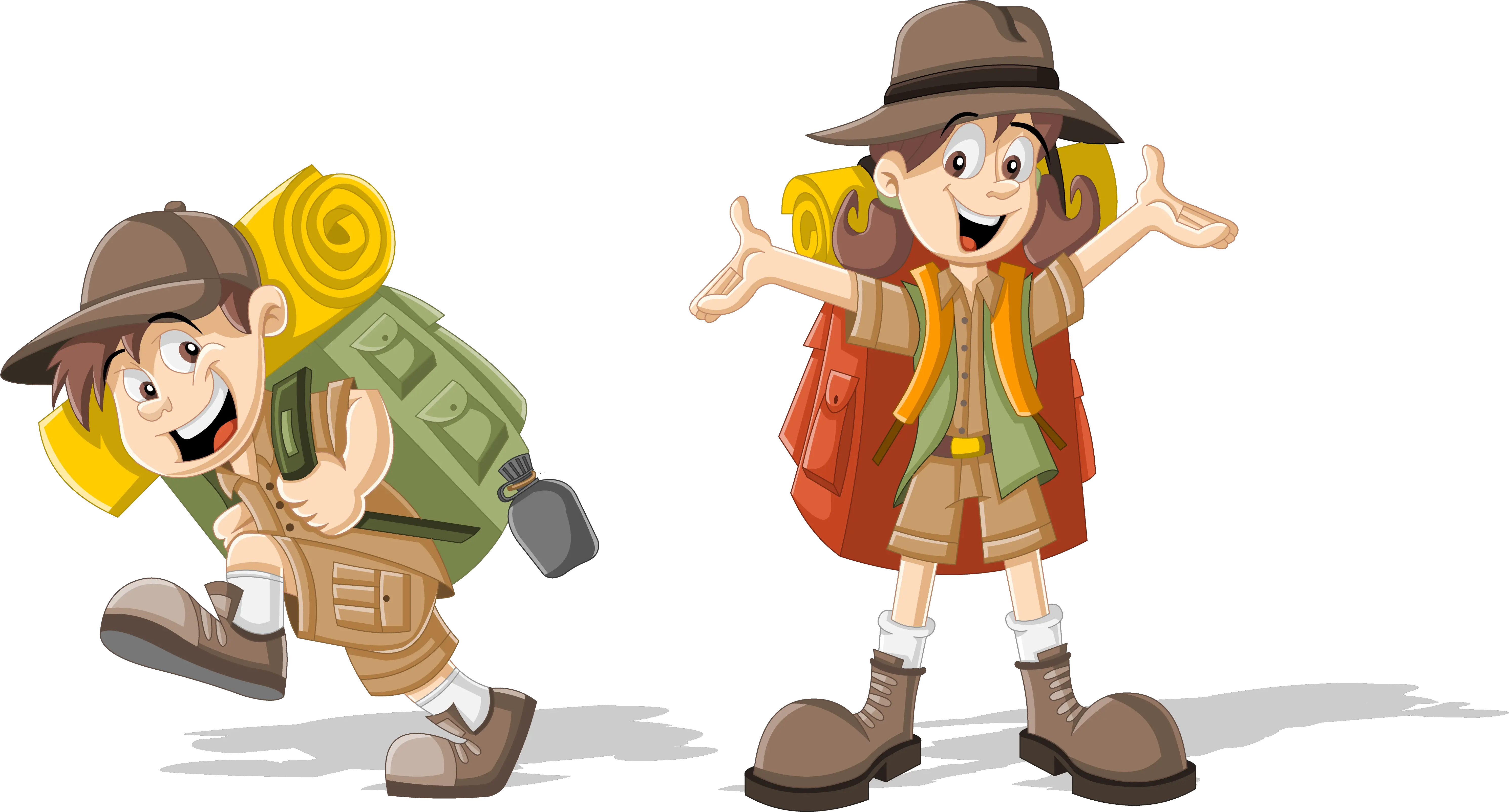 Download Design Backpack Character Scouting Children Dibujos De Niñoas Exploradores Png Backpack Clipart Png