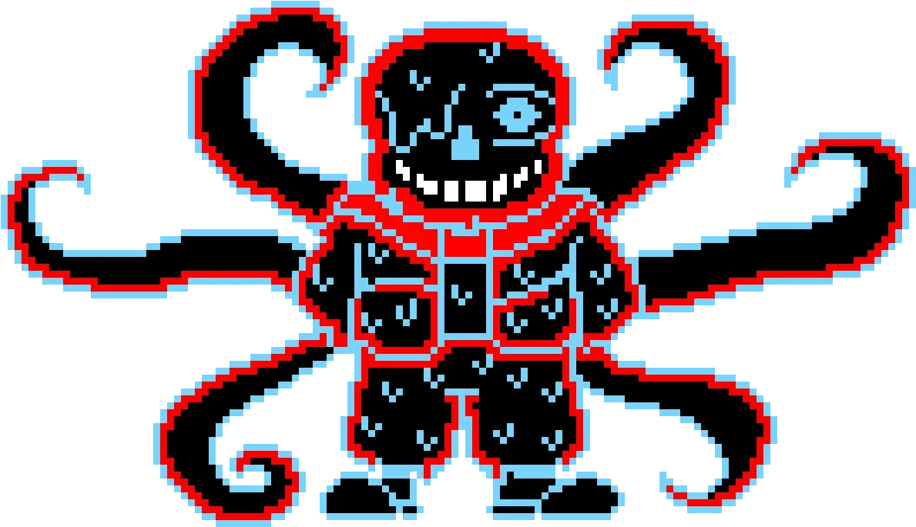 Kaneki The Ghoul Nightmare Sans Pixel Art Clipart Full Anti Virus Sans Pixel Png Kaneki Transparent