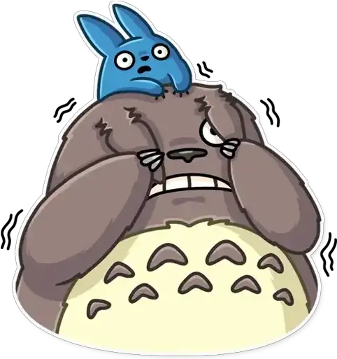 Totoro Stickers For Whatsapp Telegram Stickers Totoro Png Totoro Png