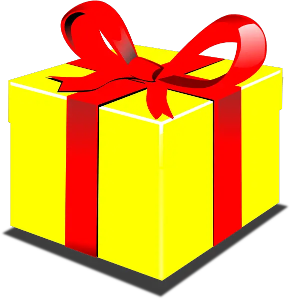 Download Present Vector Gift Clipart Yellow Present Clipart Png Present Clipart Png