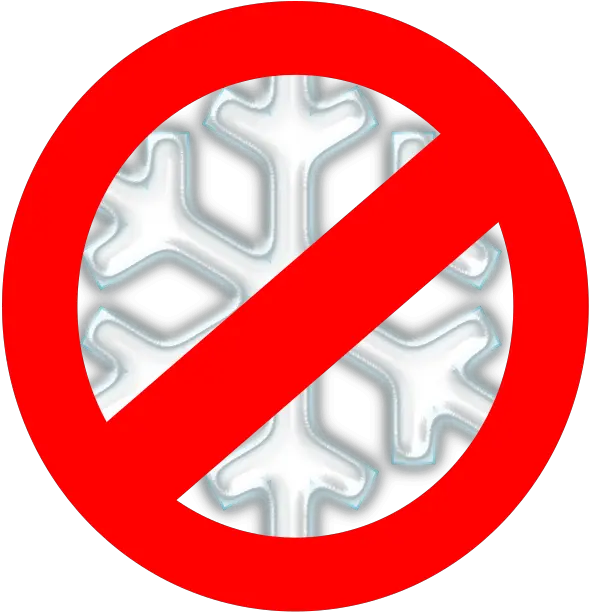 No To Snow By Briana83 A Snowflake With Symbol Over It Png Icon