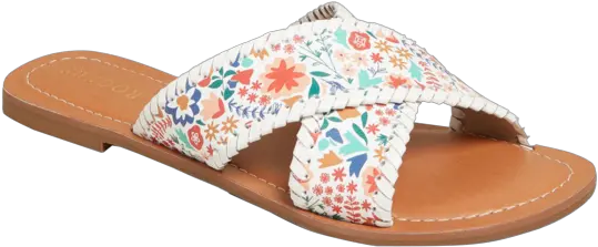 Sloane X Band Icon Floral Sandal Open Toe Png Icon Band
