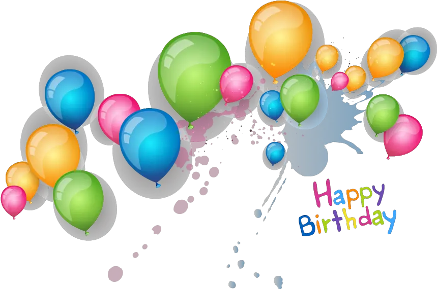 Download Hd Happy Birthday Balloon Png Simple Happy Transparent Background Happy Birthday Balloon Png Birthday Balloon Png png