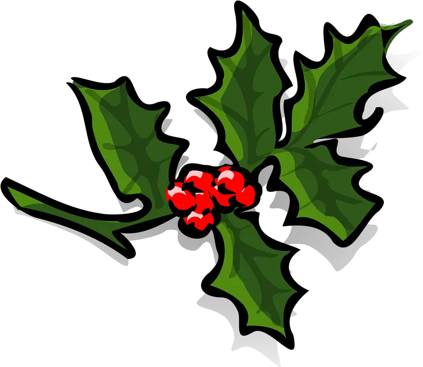 Holly Berries Christmas Free Vector Graphic On Pixabay Holly Clip Art Png Holly Png