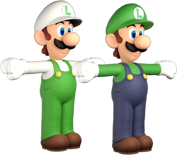 Wii U Super Mario 3d World Luigi The Models Resource Luigi 3d World Model Png Luigi Hat Png