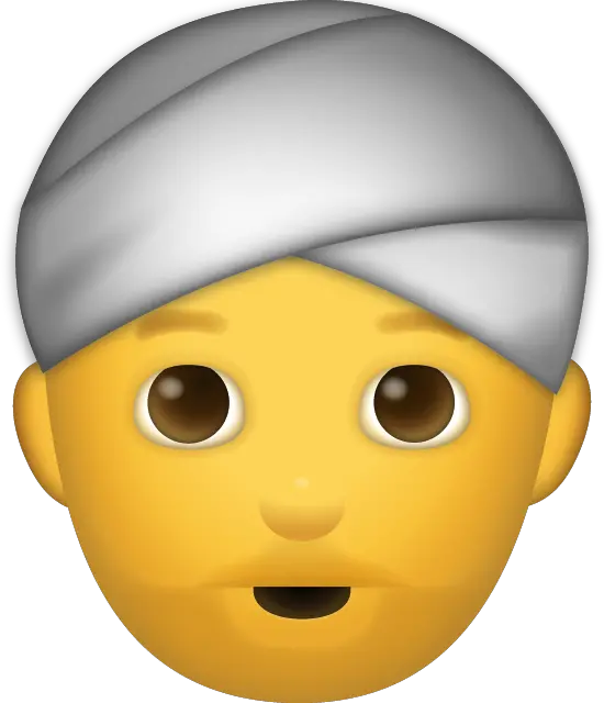 Beard Man Iphone Emoji Free Download Man With Beard Whatsapp Emoji Png Turban Png