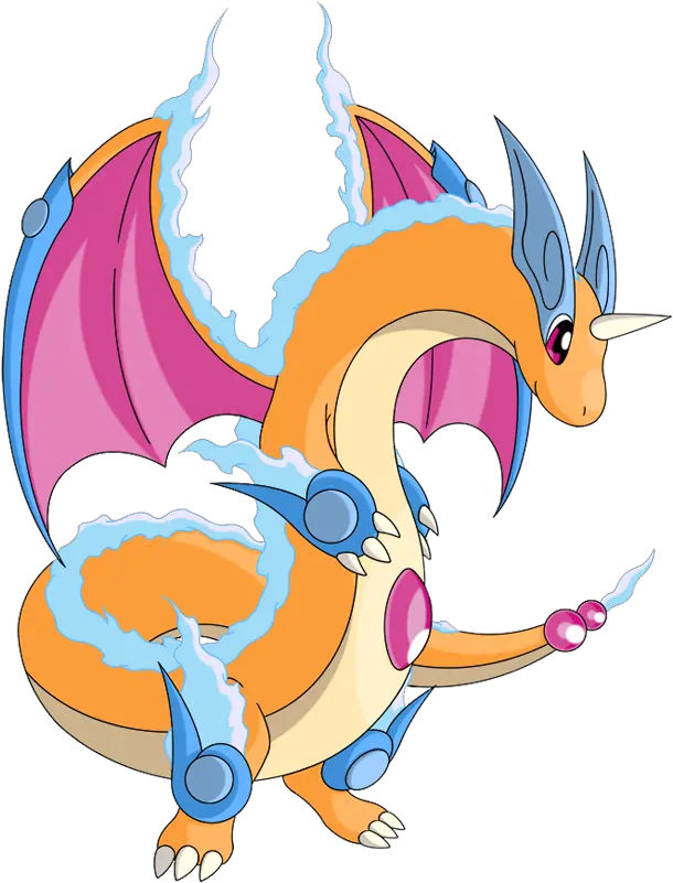 Download Shiny Mega Dragonite Pokédex Shiny Dragonite Mega Evolution Png Dragonite Png