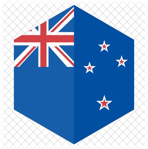 Newzealand Flag Icon Of Flat Style Australia Flag On A Hexagon Png New Zealand Flag Png