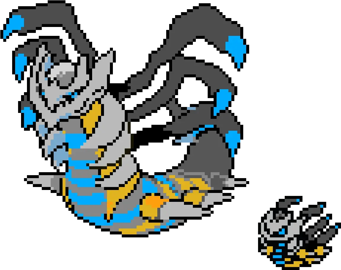 Shiny Giratina Legendary Pokemon Pixel Art Png Giratina Png