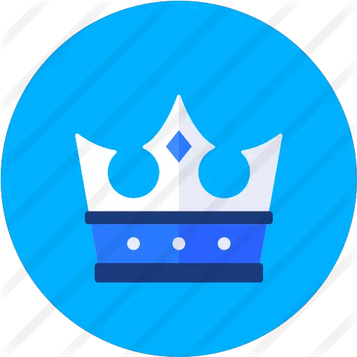 Crown Crown In Blue Circle Png Crown Icon Png png