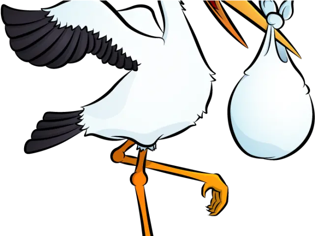 Stork Clipart Baby Outline Baby Stork Art Transparent Transparent Baby Stork Clipart Png Baby Clipart Transparent png