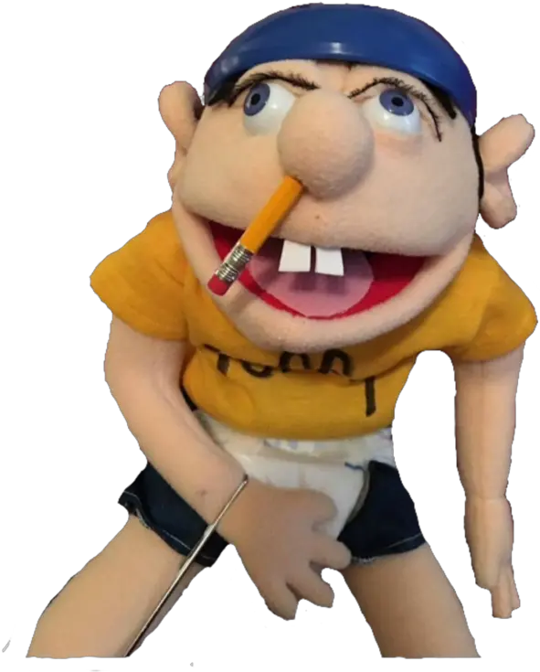Jeffy Png 7 Image Puppet With Pencil Up His Nose Jeffy Png