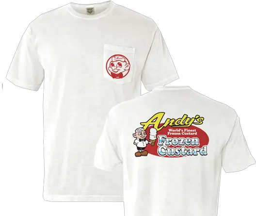 White Andyu0027s Pocket Tee Frozen Custard Png Rooster Teeth Icon