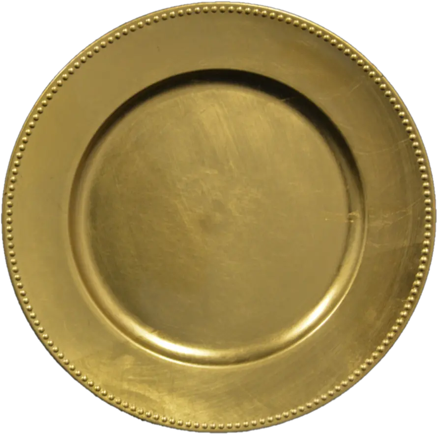 Top View Plate Transparent Free Png Golden Plate Top View Plate Png