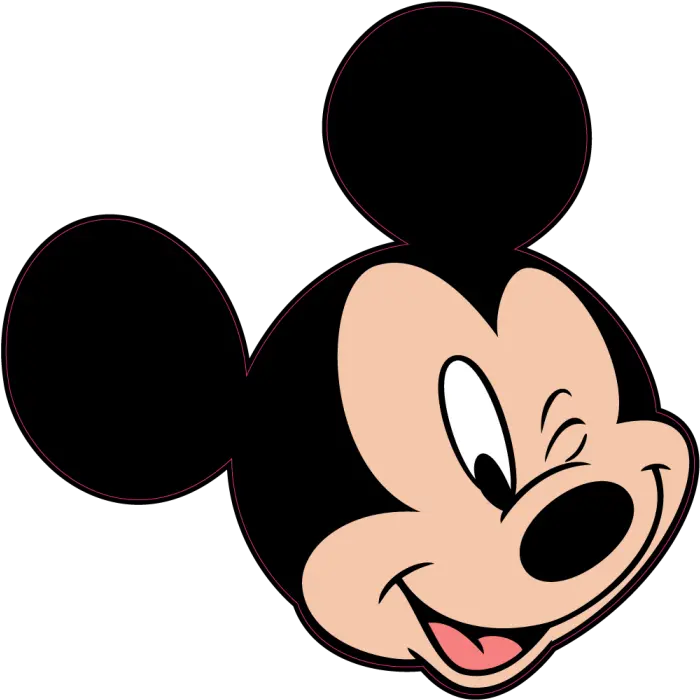Download Hd Minnie Wink Drawing Clip Clipart Mickey Mouse Head Png Minnie Mouse Face Png