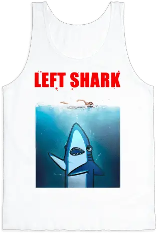 Download Left Shark Jaws Parody Tank Top Early Show Full Porsche 911 Turbo Png Jaws Png