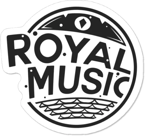 Royal Music Logo Sticker By Royalmusic Design Humans Royal Music Logo Png Music Logo png