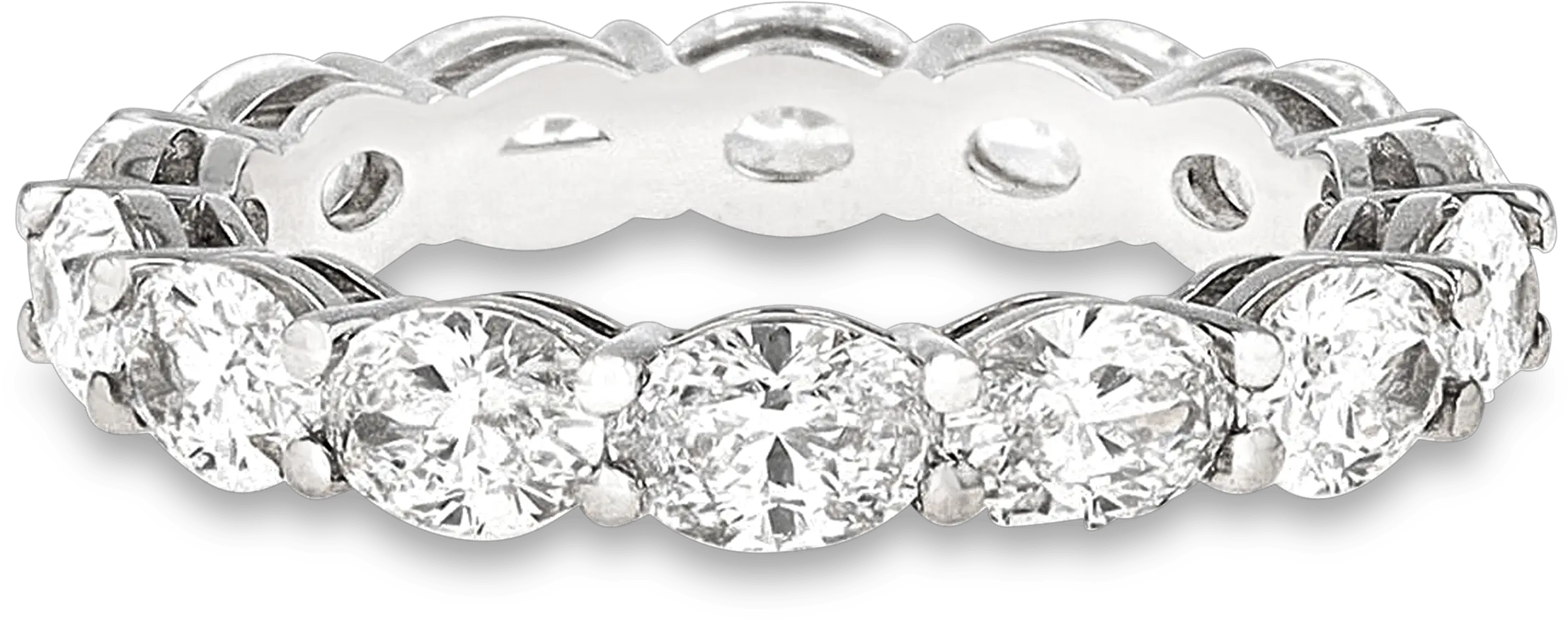 Oval Diamond Eternity Band 343 Carats Solid Png Mickeymouse Icon