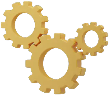 Gears Icon Download In Colored Outline Style Stronglight Png Gears Icon