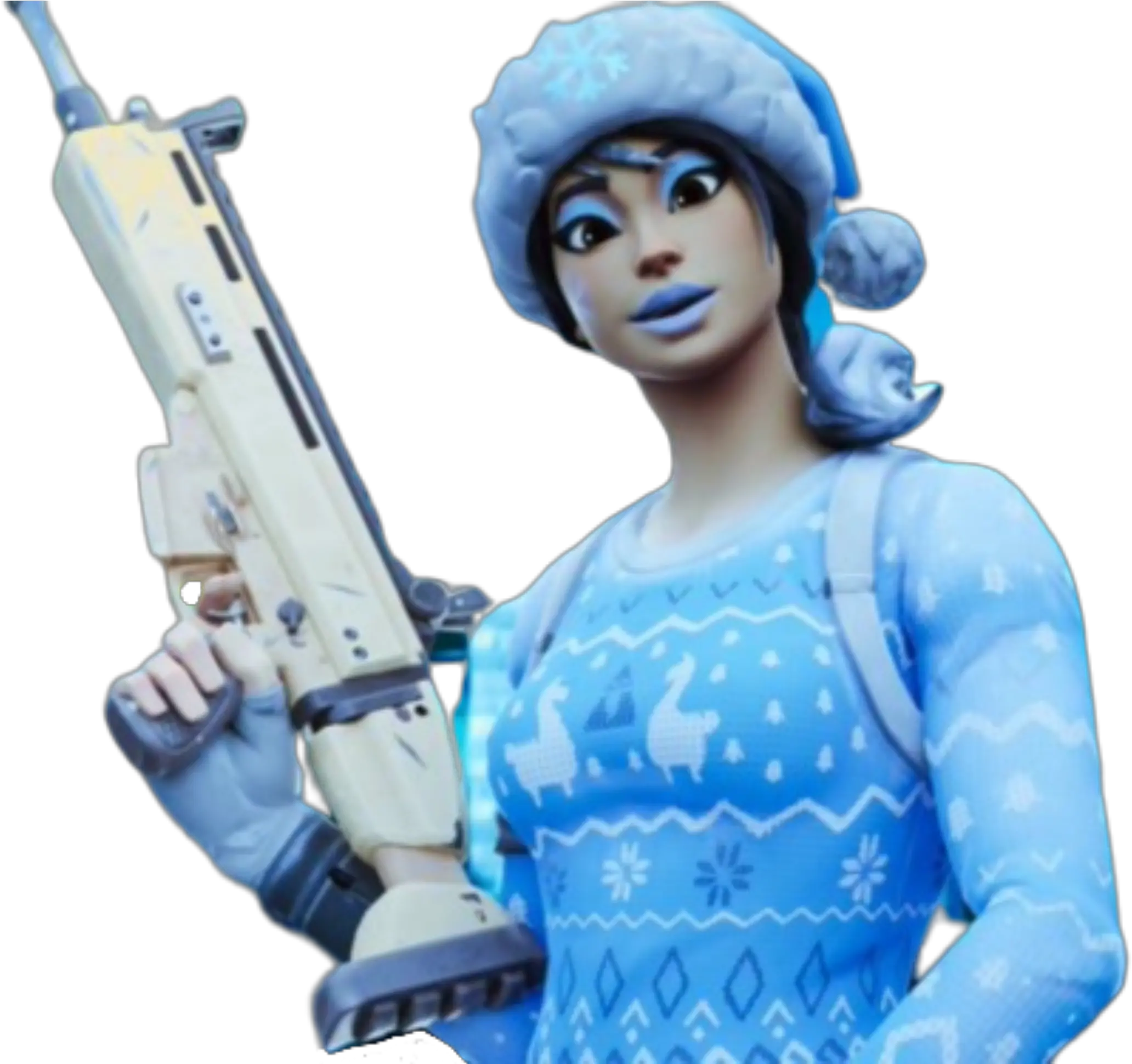 Fortnitefrozennogops Sticker Fortnite Thumbnail Frozen Nog Ops Png Nog Ops Png