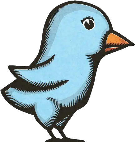 Woodprint Twitterbird Free Download Ikon Kartun Burung Png Size Of Twitter Icon