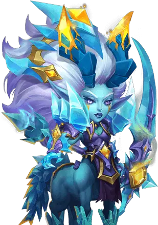 Heroes Ice Lady Castle Clash Supernatural Creature Png Frost Mage Icon