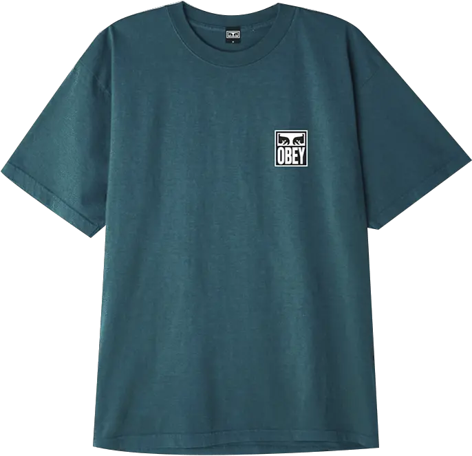 Obey Eyes Icon 2 Eucalyptus Short Sleeve Png Obey Logo