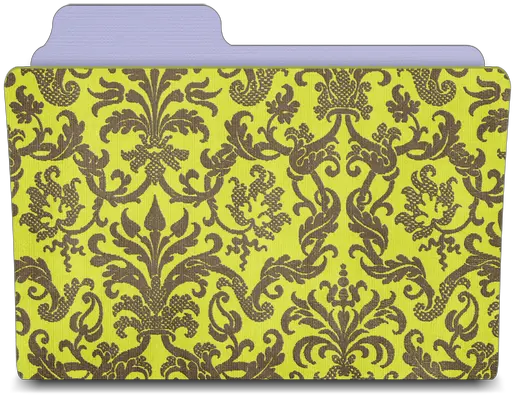 Folder Damask Chartreuse Icon Textures Damask Folder Icon Png Green Lantern Folder Icon