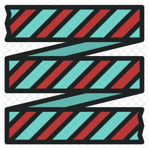 Caution Tape Icon Of Colored Outline Horizontal Png Caution Tape Png
