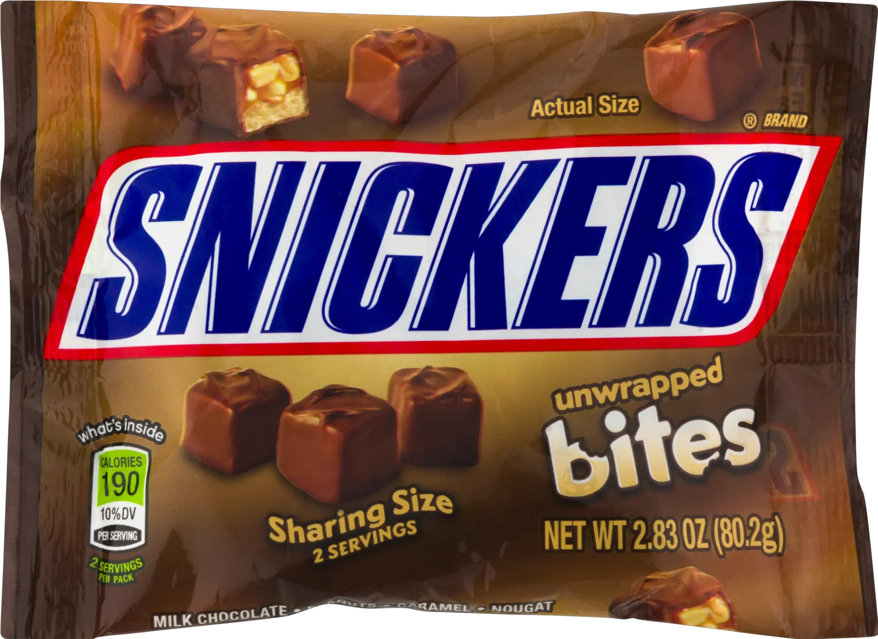 Snickers Milk Chocolate Unwrapped Bites Candy 283 Oz Snicker Bites Png Snickers Png