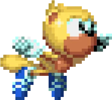 Download Sonic Mania Plus Ray Sprite V3 Sonic Mania Ray Flying Png Sonic Mania Png