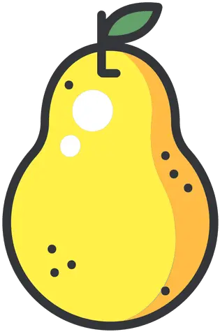 Pear Color Icon Transparent Png U0026 Svg Vector Pera Png Cartoon Pear Icon