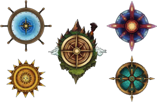 Caeorau0027s Free Compasses For Worldanvil World Anvil Blog Ship Wheel Logo Png Transparent Compass Rose