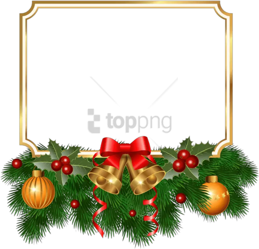 Christmas Golden Free Christmas Frame Clipart Png Frame Christmas Border Png Christmas Frame Transparent png