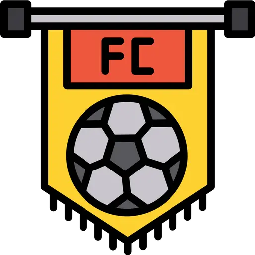 Free Football Club Flag Icon Of Colored Outline Style For Soccer Png Flag Football Icon