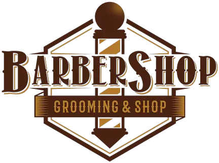 Download Logotype Emblem Barber Barbershop Logo Png Illustration Barbershop Logo