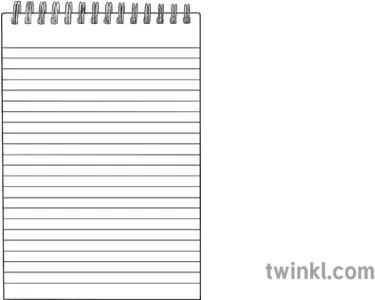 Note Paper Black And White Illustration Twinkl Horizontal Png Note Paper Png