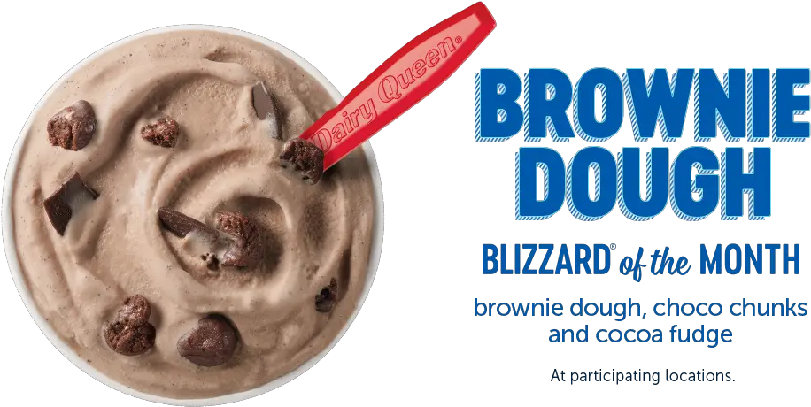 Menu Treats Dairy Queen Dairy Queen Brownie Dough Blizzard Png Blizzard Logo Png